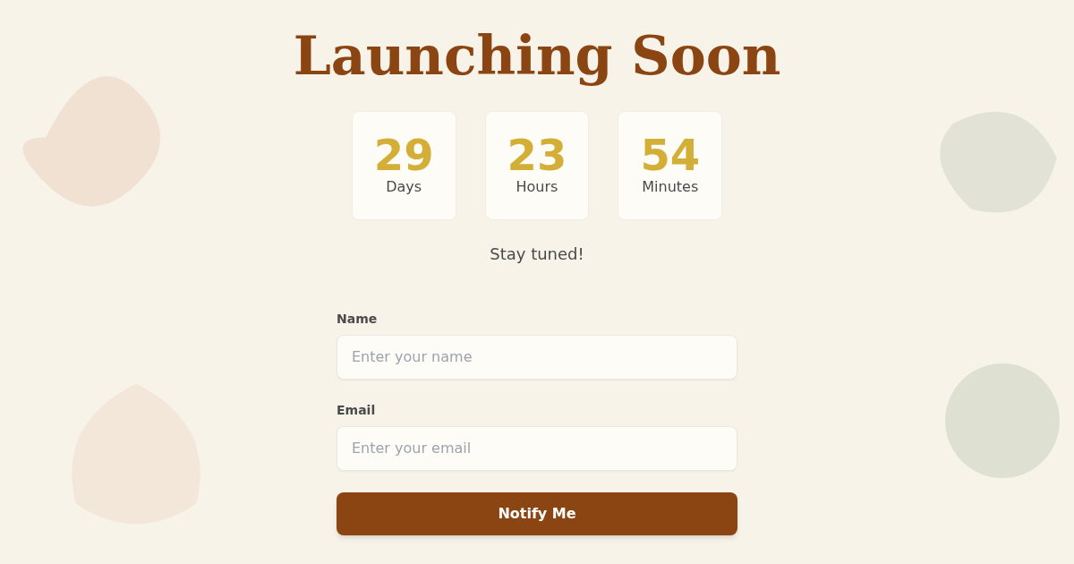 Landing page example 2